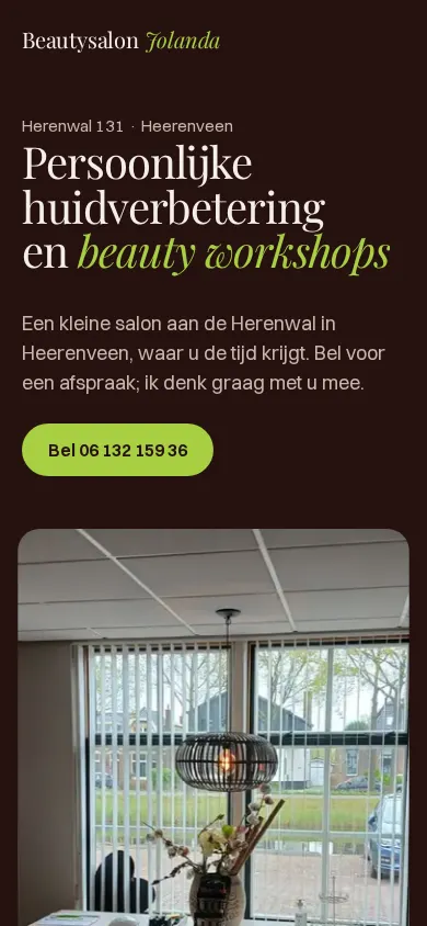 Richting B op een telefoon